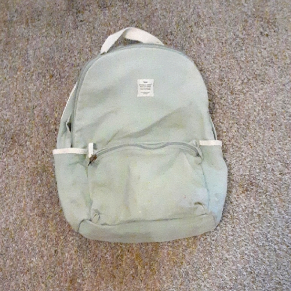 Mint Green Typo Backpack - AS IS